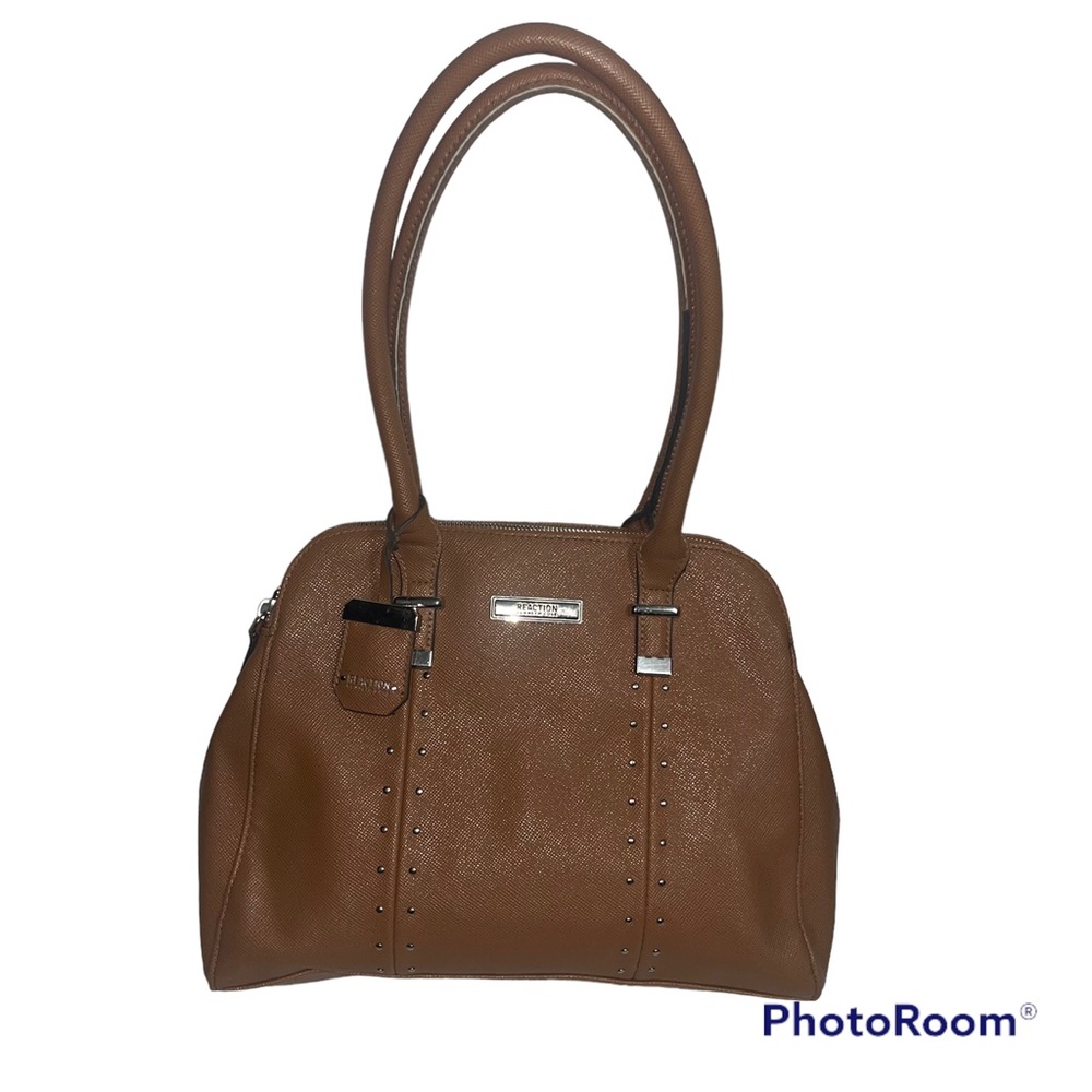 Kenneth Cole Reaction Melanie double handle purse brown